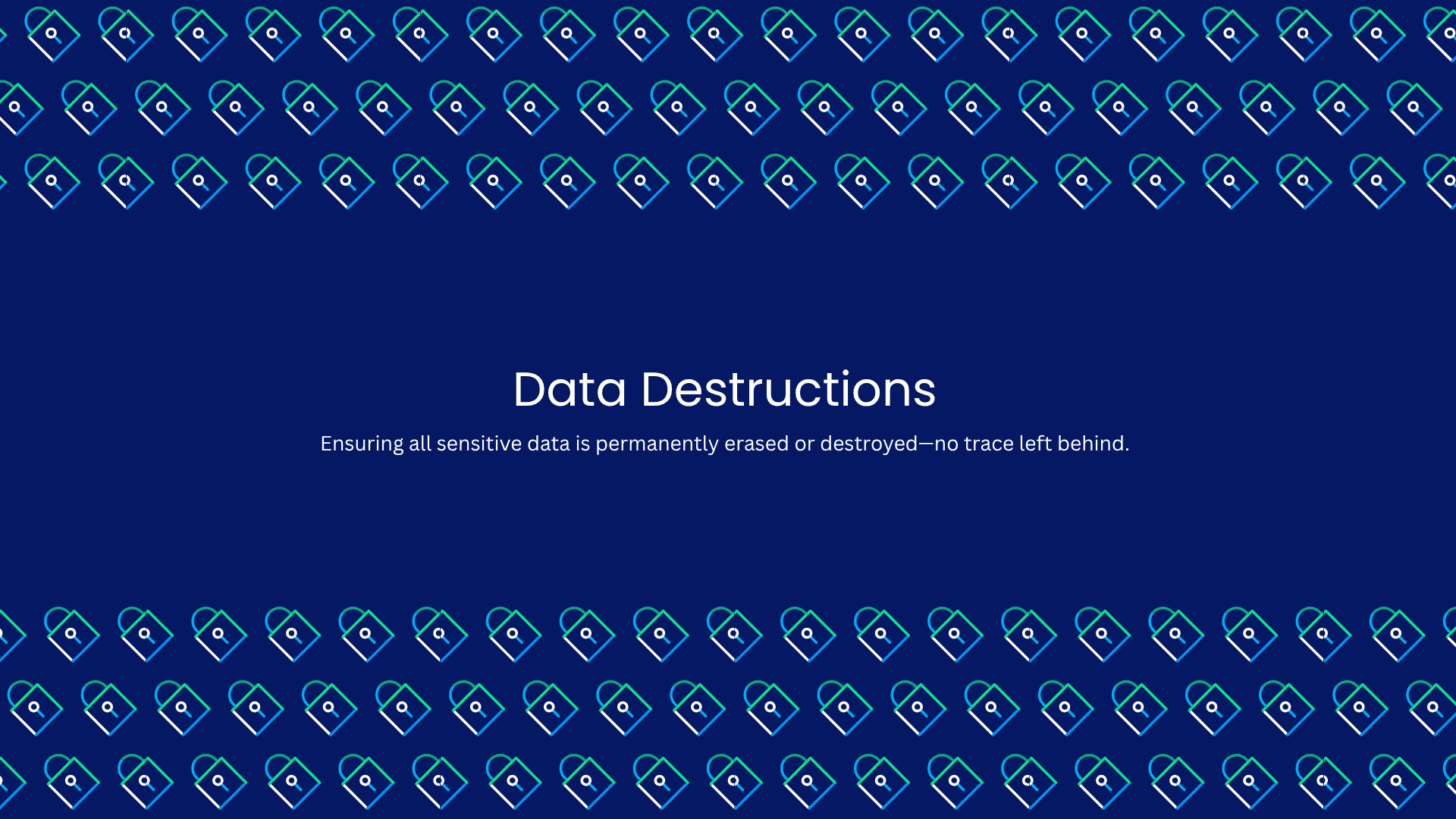 Definition of data destruction of sensitive data