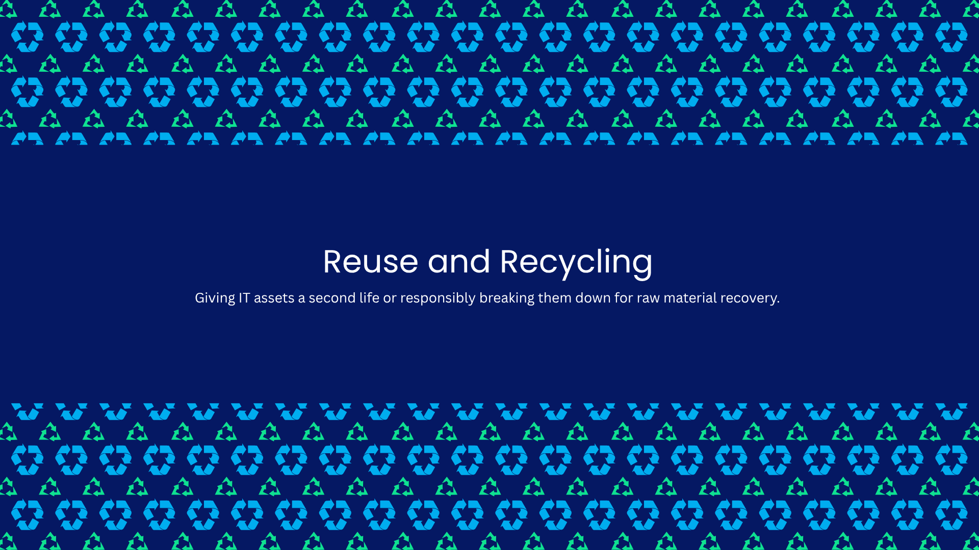 The major difference between reusing and recycling