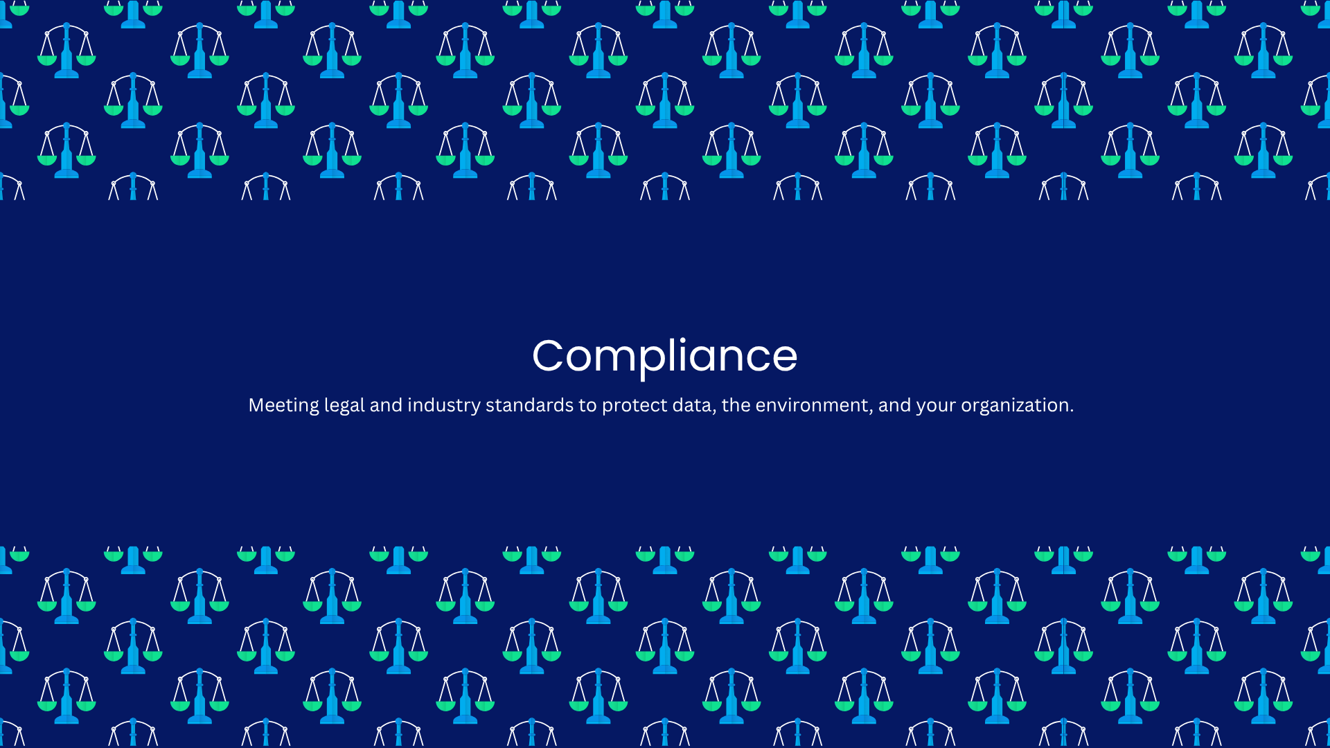 This is what compliance means: meeting the industry standards
