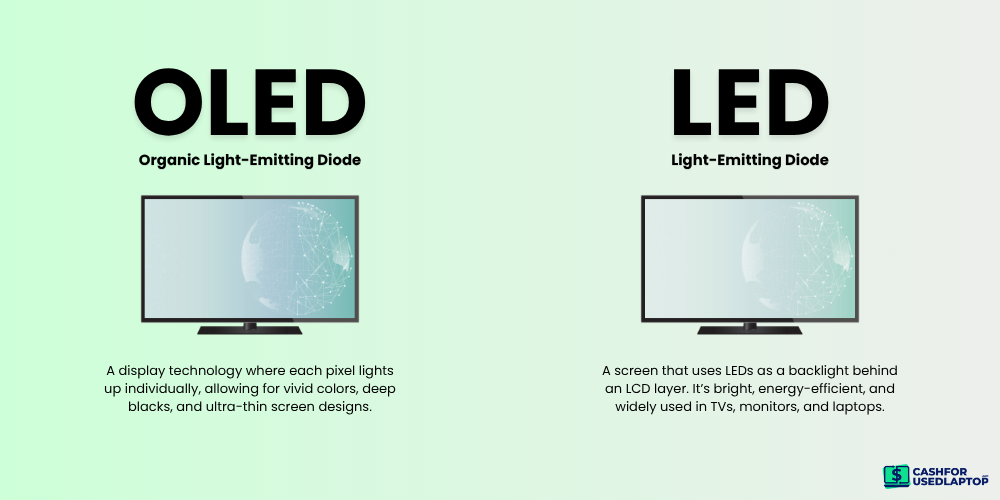 The comparison between ODED and LED technology used in screens The comparison between ODED and LED technology used in screens