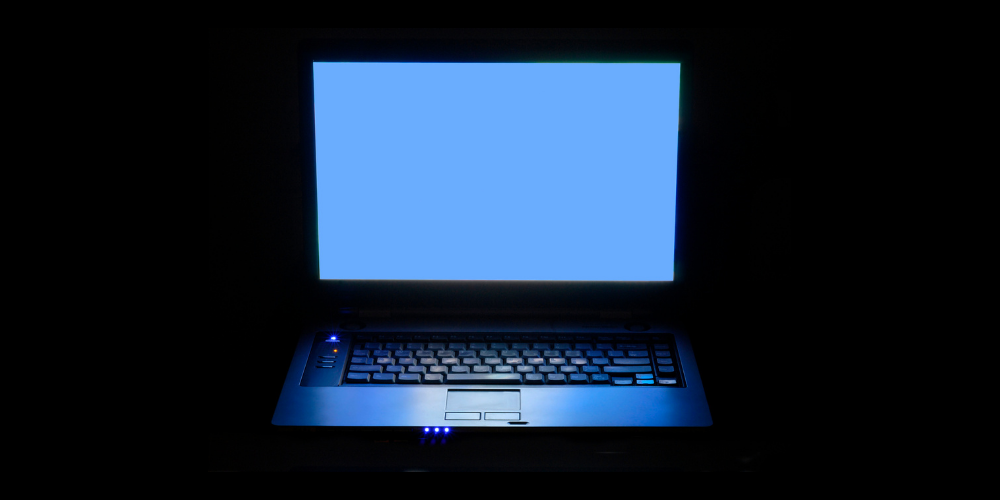 A high-brightness screen of a laptop is used to show the brightness levels of an LED A high-brightness screen of a laptop is used to show the brightness levels of an LED