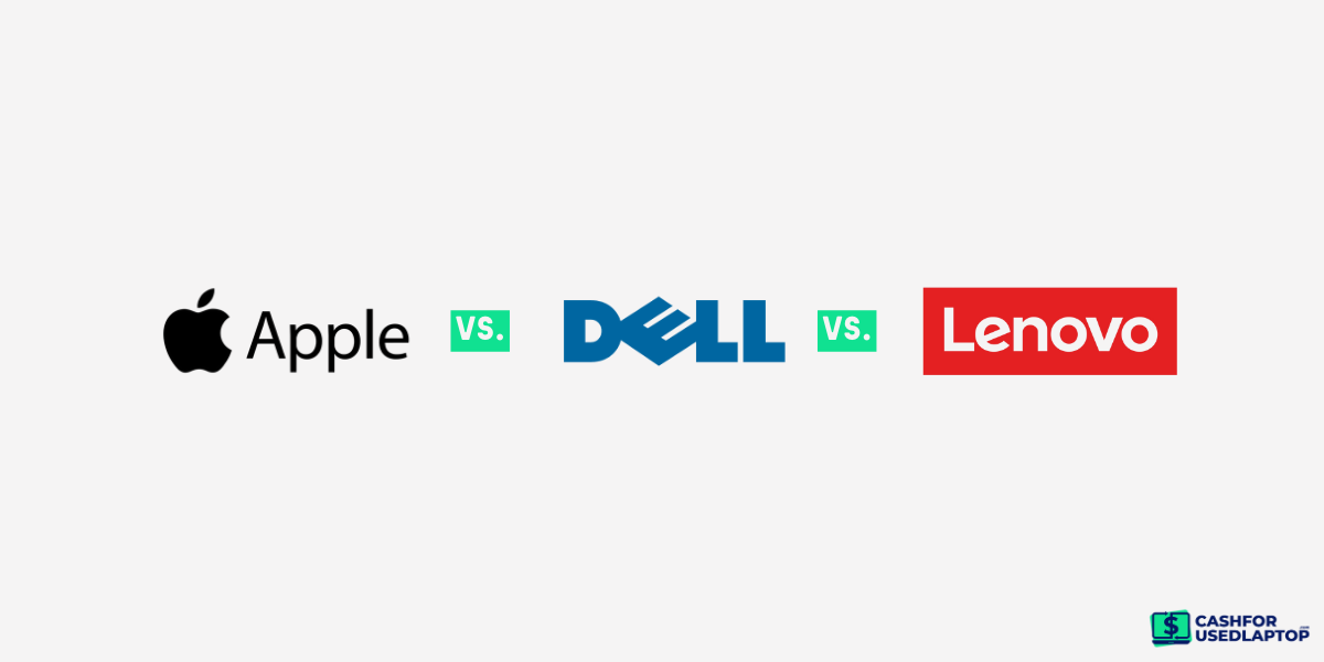 Apple, Dell, and Lenovo comparison